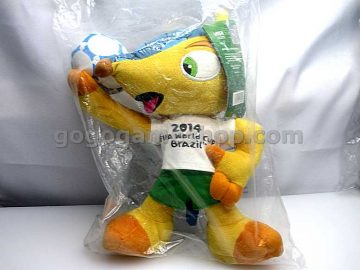 2014 World Cup Brazil Mascot Fuleco Plush Doll