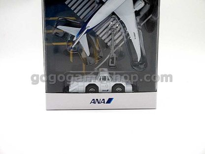 ANA Boeing 787 Dreamliner Model with Towing Tractor and Tow Bar