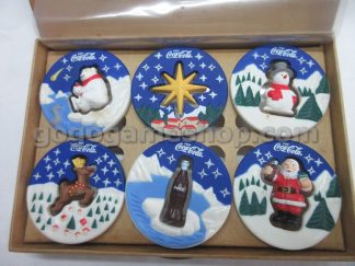 Coca Cola/Circle K 2002 Christmas Ornaments Set of 6