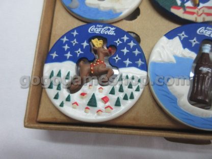 Coca Cola/Circle K 2002 Christmas Ornaments Set of 6