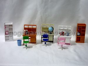 Desk and Shelf Miniature Toy Model Set of 5