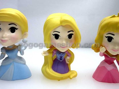 Disney Princess Mini Bubble Head Figurine Capsule Toys Set of 6