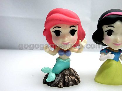 Disney Princess Mini Bubble Head Figurine Capsule Toys Set of 6