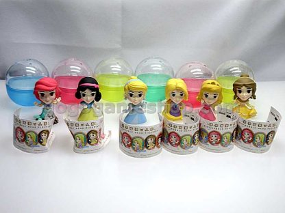 Disney Princess Mini Bubble Head Figurine Capsule Toys Set of 6