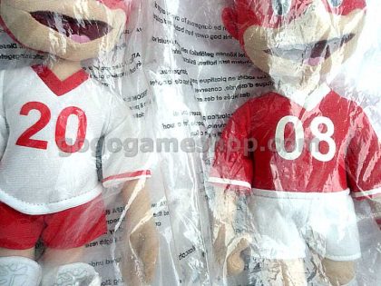 Euro 2008 Austria-Switzerland Mascots Trix & Flix Plush Dolls Set of 2