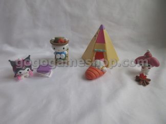 Hello Kitty and Friends Mini Camping Gachapon Machine Set of 4