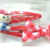 Hello Kitty Hair Clips Set of 2 (Red)