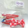 Hello Kitty Hair Clips Set of 2 (Red)