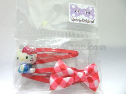 Hello Kitty Hair Clips Set of 2 (Red)