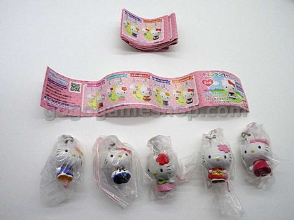Hello Kitty Key Chain Ornaments Gashapon Toy Set of 5