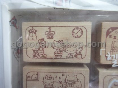 Hello Kitty Wooden Stamp Chops Set of 12