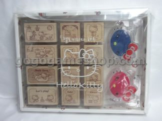 Hello Kitty Wooden Stamp Chops Set of 12