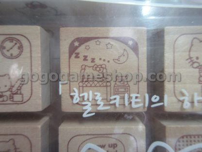 Hello Kitty Wooden Stamp Chops Set of 12