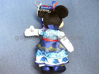 Hong Kong Disneyland 14th Anniversary Minnie Mouse Plush Key Chain