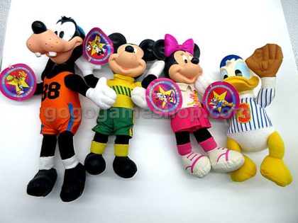 McDonald's 1995 Disney Mickey Mouse and Friends Sports Champion Plush Dolls Set of 4