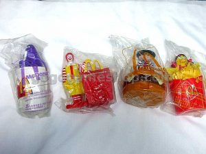 McDonald's Hong Kong McSweet Candy Dispensers Happy Meal Toy Set of 4