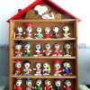 McDonald’s Snoopy World Tour Mix of 24 Mini Figures With Wooden Case