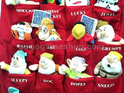 McDonald's Toy 2000 Walt Disney Millennium Collectables Plush Dolls Set of 28 with Handing Bag