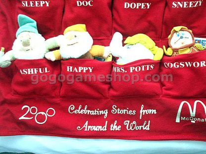 McDonald's Toy 2000 Walt Disney Millennium Collectables Plush Dolls Set of 28 with Handing Bag