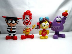 McDonald's Toy - McDonaldland Character Bubble Head Figures Set of 4