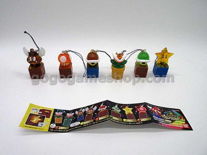 Super Mario Light Mascot 2 Ornaments Gashapon Toy Set of 6