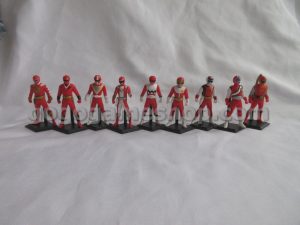 Super Sentai Ranger Red Chronicle Vol 2 Miniature Toy Figures Set of 9